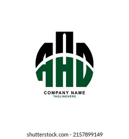Three letter logo design with white background