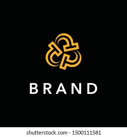 Three letter T modern initial logo template