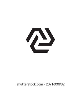 Three Letter V. Triangle Symbol Simple Logo Vector