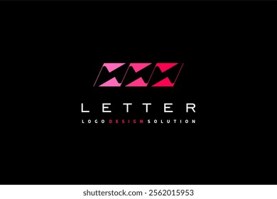 Three letters N logo design solution