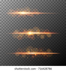 Three light beems on gray background illustration