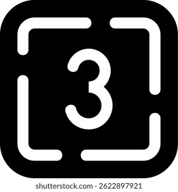 Three Line vector Icon Design