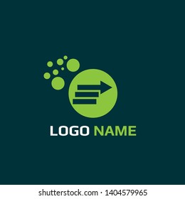 three lines rising arrow logo concept. Designed for your web site design, logo, app, UI. map pin logo design. corporate identity logo. can be used for business company. modern illustration. 