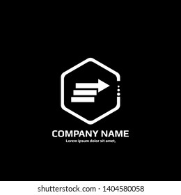 three lines rising arrow logo concept. Designed for your web site design, logo, app, UI. map pin logo design. corporate identity logo. can be used for business company. modern illustration. 