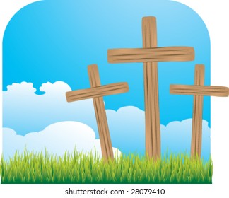 three little crosses