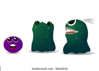 Three little monsters