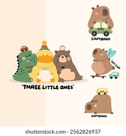 Three Little Ones - Aminal Cute