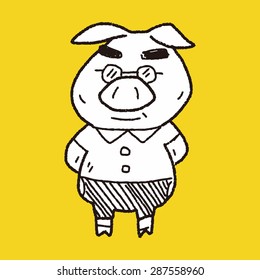 three little pigs doodle