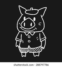 three little pigs doodle
