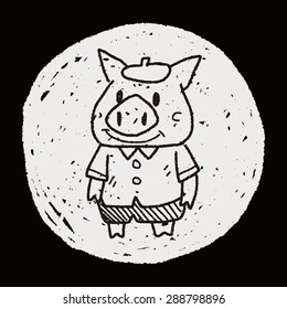 three little pigs doodle