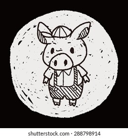 three little pigs doodle