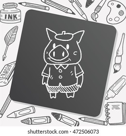 three little pigs doodle