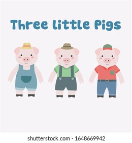 The Three Little Pigs Illustration