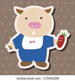 Three Little Pigs theme elements