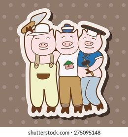 Three Little Pigs theme elements