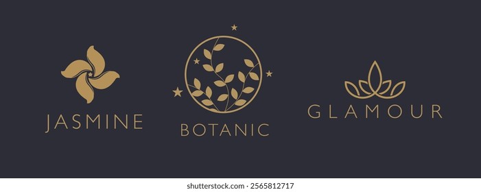 Three logo design for spa holistic wellness