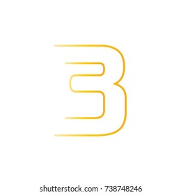 Three logo design vector yellow