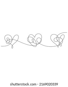 Ilustración de arte de una sola línea de amor