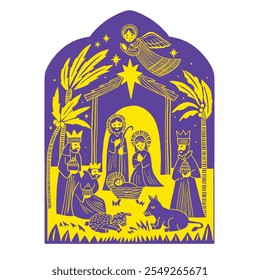 Três Reis Magos, Gaspar, Melchior, Balthazar e Estrela no Natal.