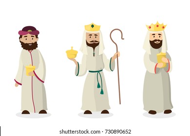 Three magi kings. Jesus Christ birthday andistmas eve.