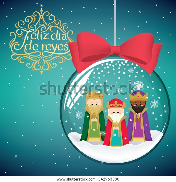 Three Magic Kings Christmas Decoration Ball Stock