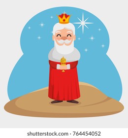 three magic kings melchor cartoon