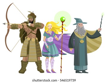 three magical warriors