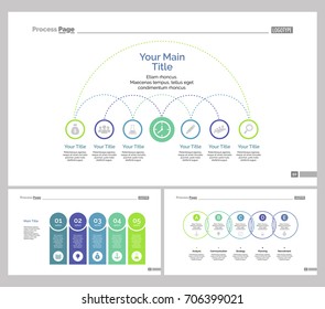 Three Management Slide Templates Set