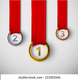 Three Medals Hanging, Eps 10