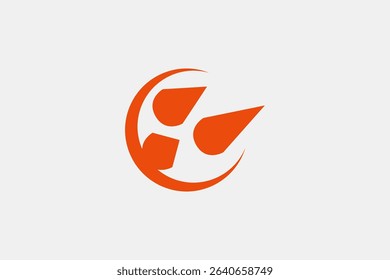 Three meteor moving down logo 