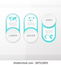 Three Minimal Text Box Vector Switches Compostion for Your Design