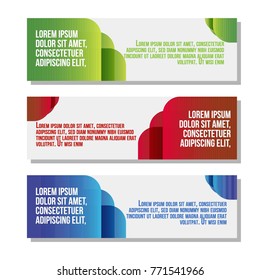 Three Modern Premium web banner design for corporate business or univesal use 
