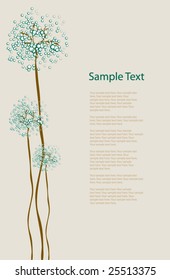 Three Modern Stylized Trees
