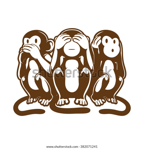 Three Monkey, Speak,
See, Hear No evil. 