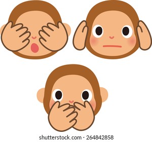 three monkeys