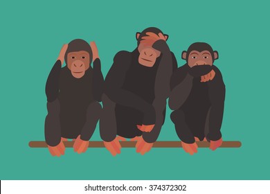 Three monkeys