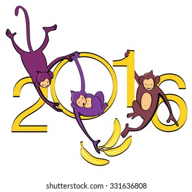 three monkeys and bananas