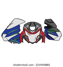 three motorcycle headlamps.
This vector is suitable for riding enthusiasts, to be a sticker or as a display. special dedication to real riders.