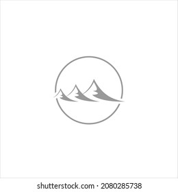 three mountains logo vector template