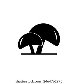 Three mushrooms vector icon. Mushroom plant trendy style vector illustration on white background..eps