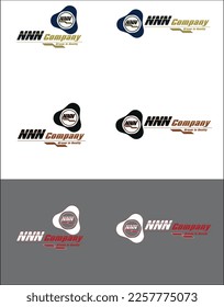 Three N, NNN, logo template