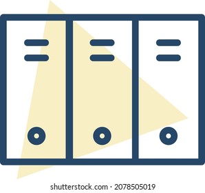 Three Old Servers, Illustration, Vector, On A White Background.