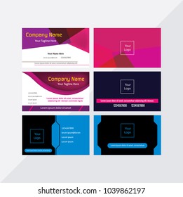 Three in One Business Card Design Template