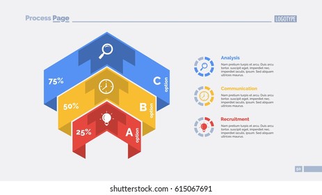 Three Options Comparison Slide Template