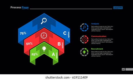 Three Options Comparison Slide Template