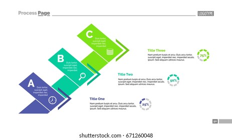 Three Options Comparison Slide Template Stock Vector (Royalty Free ...