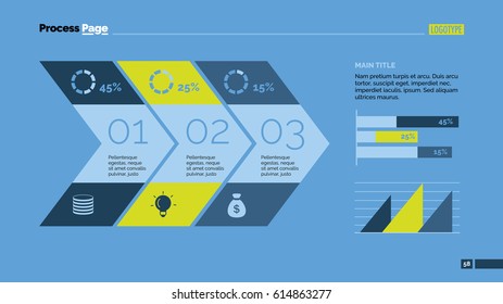 Three Options Complex Chart Slide Template
