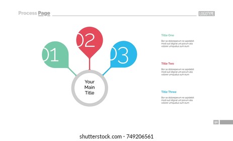 Three Options Of Main Idea Slide Template