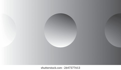 Three overlapping gray circles with a light gradient effect, creating a minimalist design.