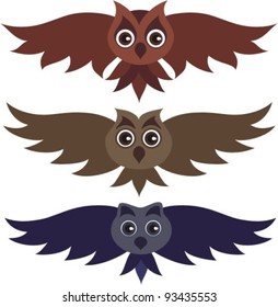Three owls